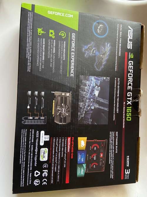 ASUS PHOENIX NVIDIA GEFORCE GTX 1650  4GB  OC EDITION * BOXED * LIKE NEW